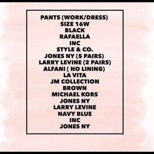 Back Pants Blow Out! size 16W!